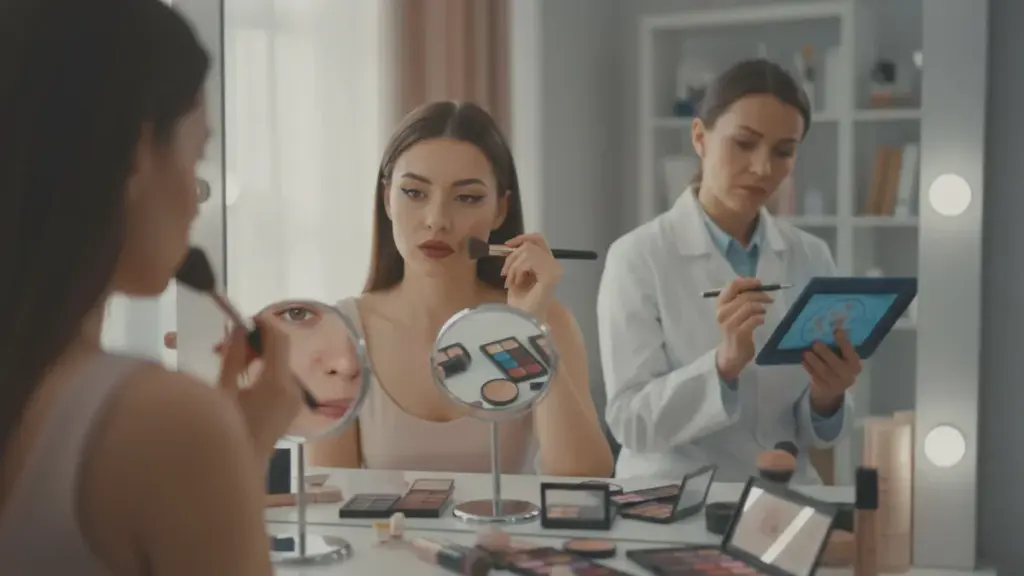 Dagelijkse make-up kan je huid beschadigen. Een dermatologe legt uit wat er met je huid gebeurt
